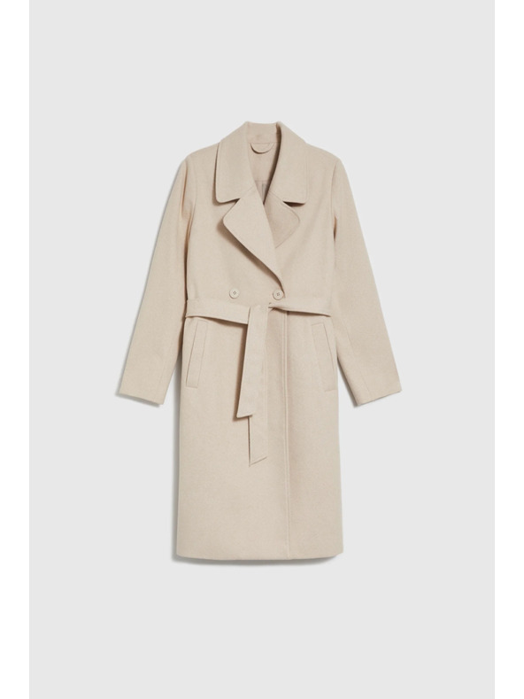 Moodo Kaput s pojasom bež Moodo