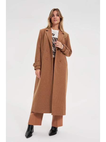 Moodo Dugi kaput smeđi Moodo