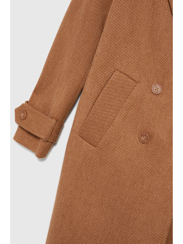 Moodo Dugi kaput smeđi Moodo