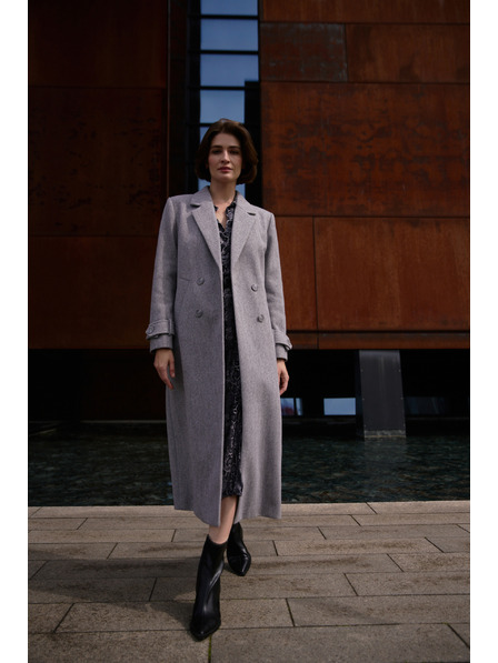 Moodo Dugi kaput sivi Moodo