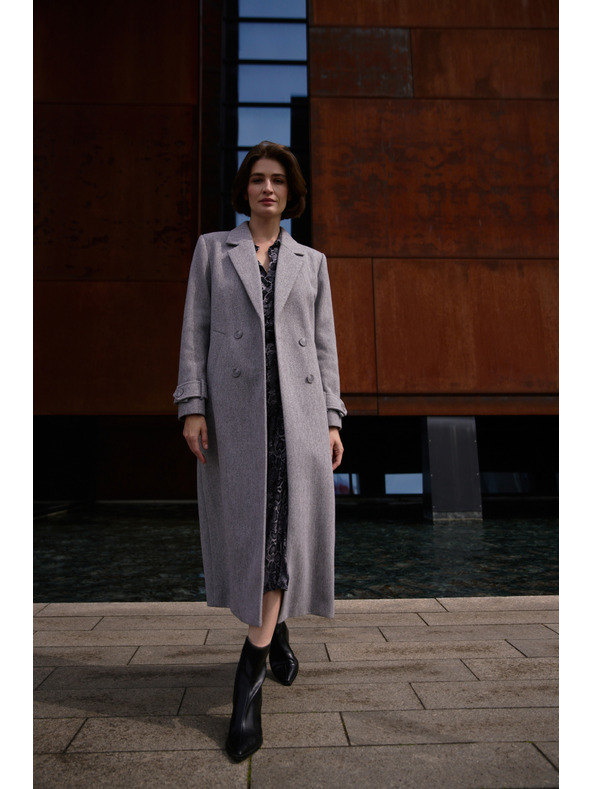 Moodo Dugi kaput sivi Moodo