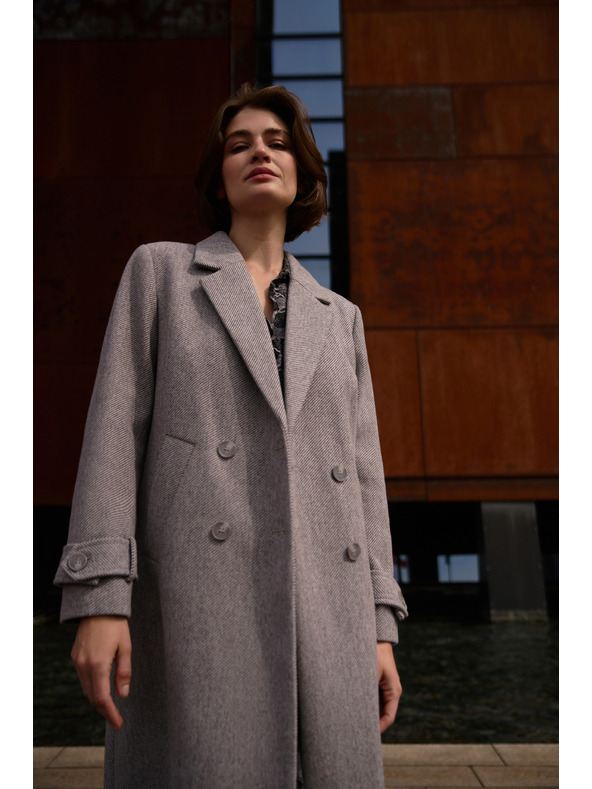 Moodo Dugi kaput sivi Moodo