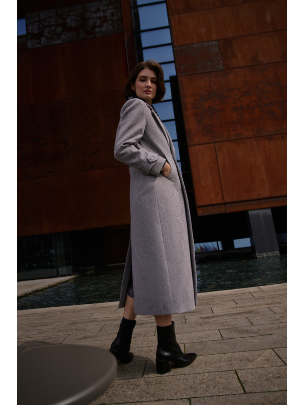 Moodo Dugi kaput sivi Moodo