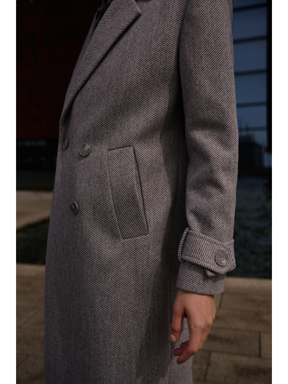 Moodo Dugi kaput sivi Moodo