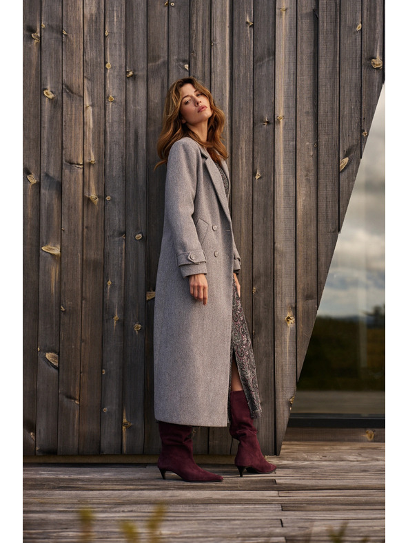 Moodo Dugi kaput sivi Moodo