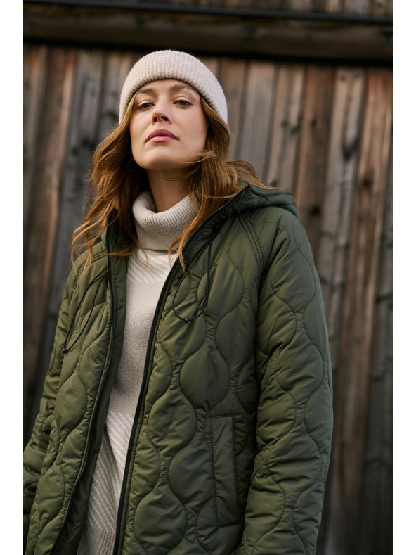 Moodo Prošivena jakna zelena Moodo