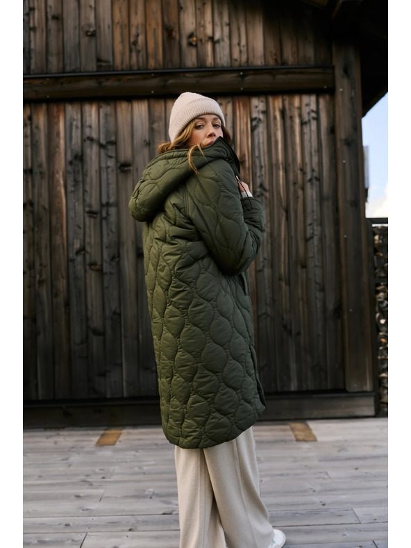 Moodo Prošivena jakna zelena Moodo