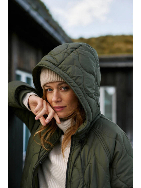 Moodo Prošivena jakna zelena Moodo