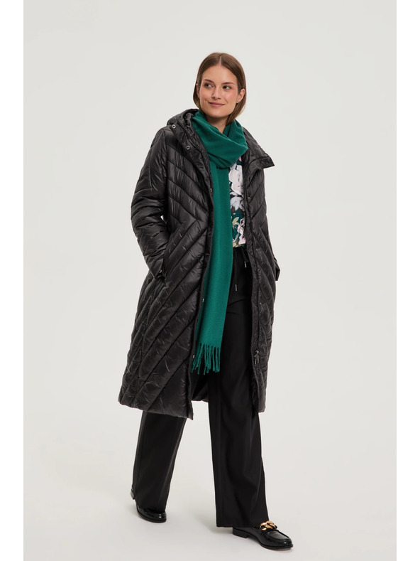 Moodo Duga jakna crna Moodo