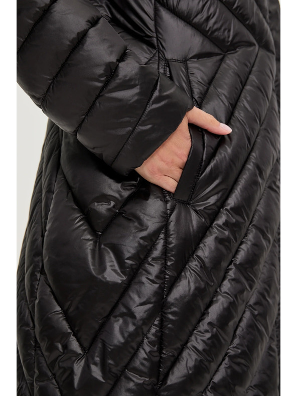 Moodo Duga jakna crna Moodo