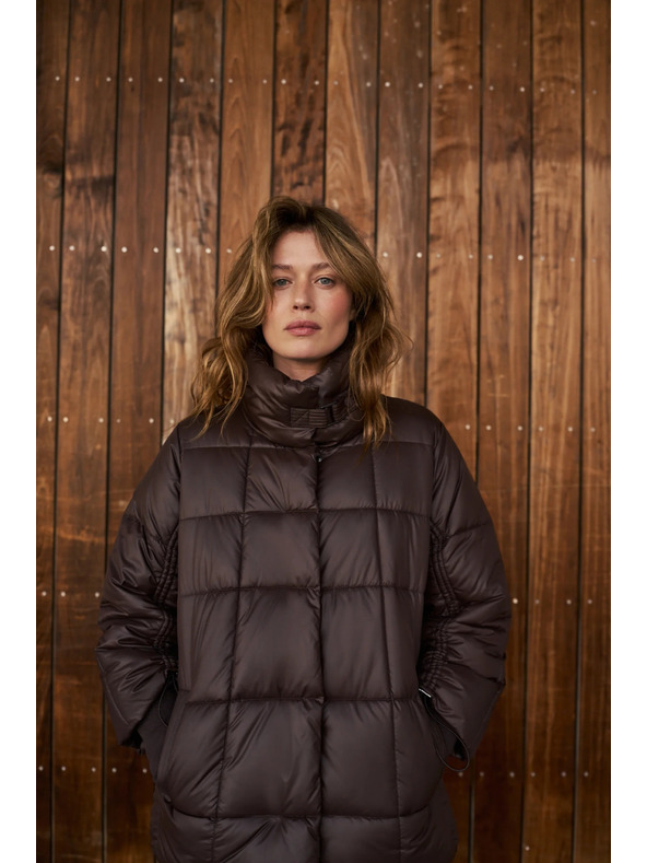 Moodo Prošivena jakna smeđa Moodo