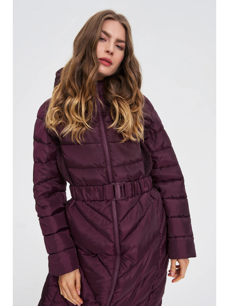 Moodo Jakna s pojasom vinsko crvena Moodo