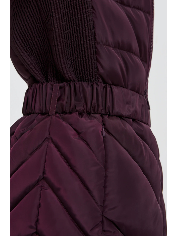 Moodo Jakna s pojasom vinsko crvena Moodo