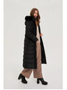 Moodo Duga jakna s kapuljačom crna Moodo