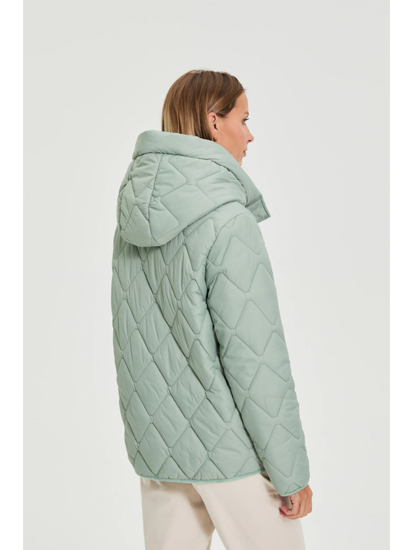 Moodo Prošivena jakna s kapuljačom maslinasta Moodo