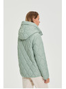 Moodo Prošivena jakna s kapuljačom maslinasta Moodo
