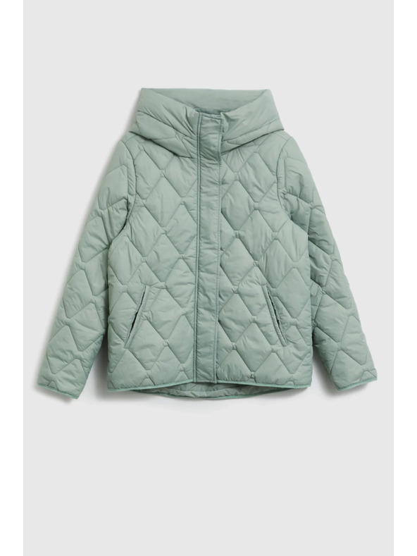 Moodo Prošivena jakna s kapuljačom maslinasta Moodo