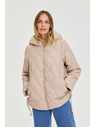Moodo Prošivena jakna s kapuljačom bež Moodo