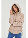 Moodo Prošivena jakna s kapuljačom bež Moodo