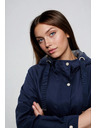 Moodo Tamno plava jakna parka Moodo