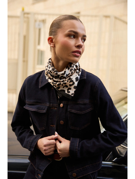 Moodo Tamno plava traper jakna Moodo