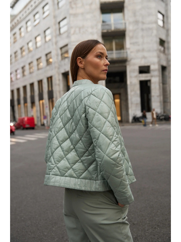 Moodo Obostrana prošivena maslinasta jakna Moodo