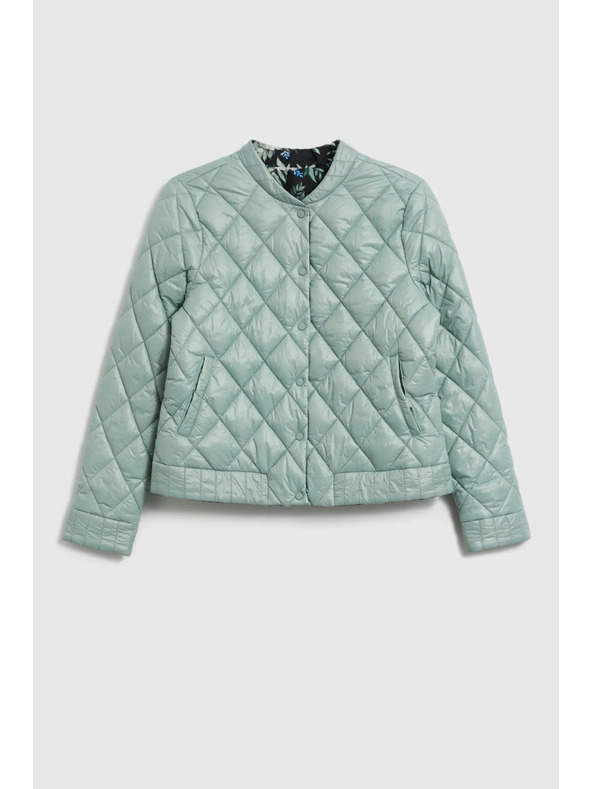 Moodo Obostrana prošivena maslinasta jakna Moodo