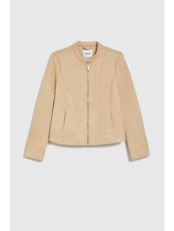 Moodo Glatka jakna bež Moodo