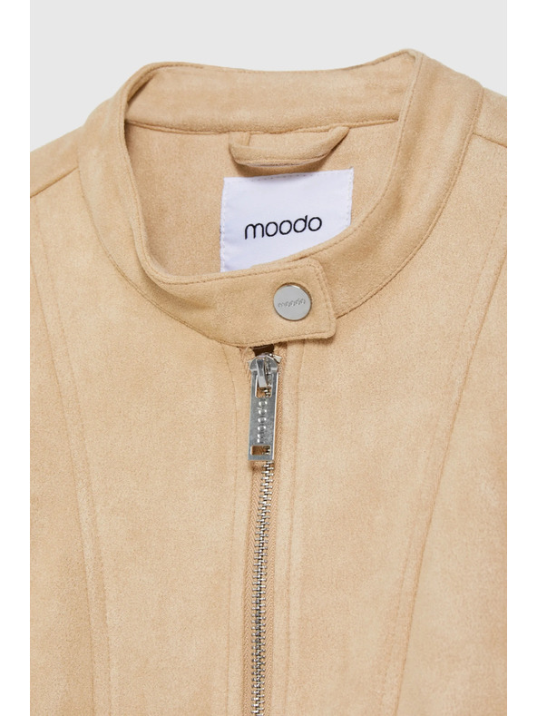 Moodo Glatka jakna bež Moodo