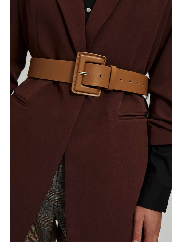 Moodo Tamno bež široki pojas Moodo