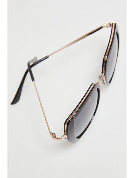 Moodo Velike geometrijske naočale crne Moodo