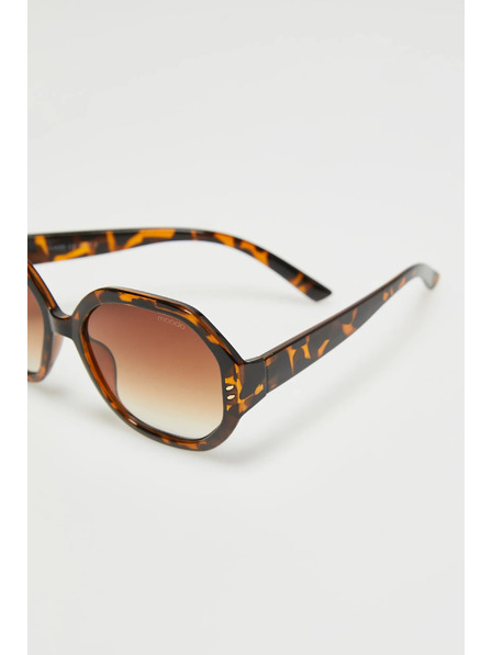 Moodo Naočale s okruglim staklima smeđe Moodo