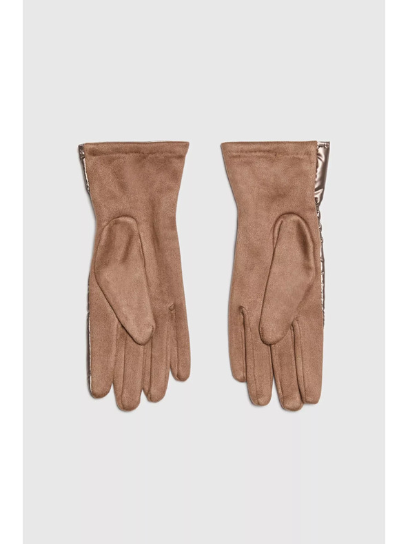 Moodo Prošivene smeđe rukavice Moodo