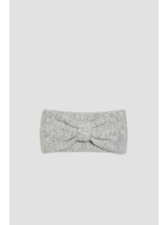 Moodo Pletena siva traka za glavu Moodo