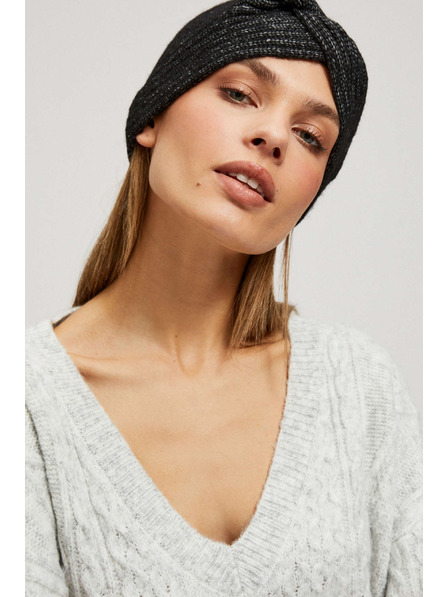 Moodo Pletena crna traka za glavu Moodo