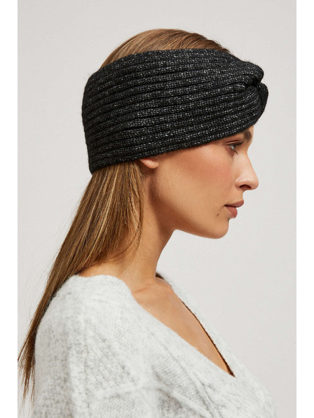 Moodo Pletena crna traka za glavu Moodo