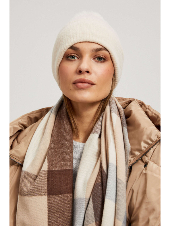 Moodo Kapa s pomponom prašnasto ružičasta Moodo