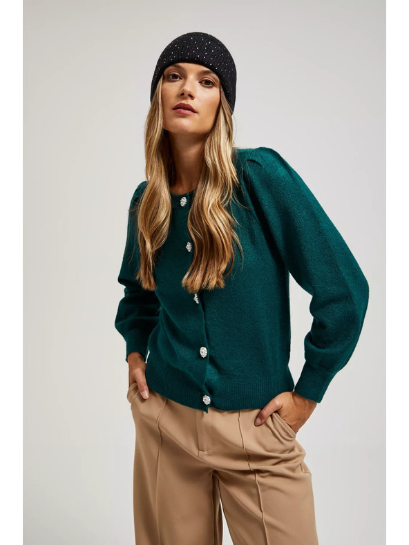 Moodo Pletena crna kapa Moodo