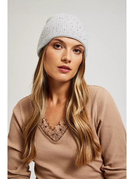 Moodo Pletena siva kapa Moodo