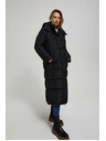 Moodo Prošivena jakna s kapuljačom crna Moodo