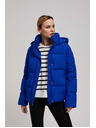 Moodo Kratka prošivena jakna s kapuljačom tamno plava Moodo