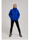 Moodo Kratka prošivena jakna s kapuljačom tamno plava Moodo