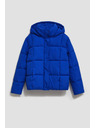 Moodo Kratka prošivena jakna s kapuljačom tamno plava Moodo