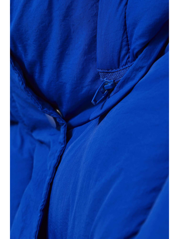 Moodo Kratka prošivena jakna s kapuljačom tamno plava Moodo