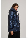 Moodo Metalna prošivena jakna tamno plava Moodo