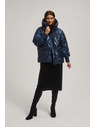 Moodo Metalna prošivena jakna tamno plava Moodo