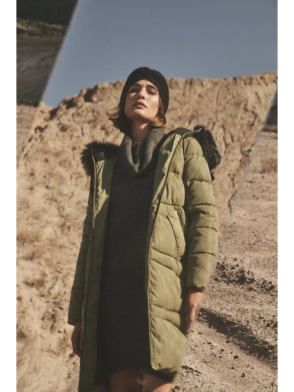 Moodo Prošivena jakna s toplom kapuljačom Moodo