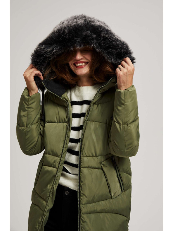 Moodo Prošivena jakna s toplom kapuljačom Moodo