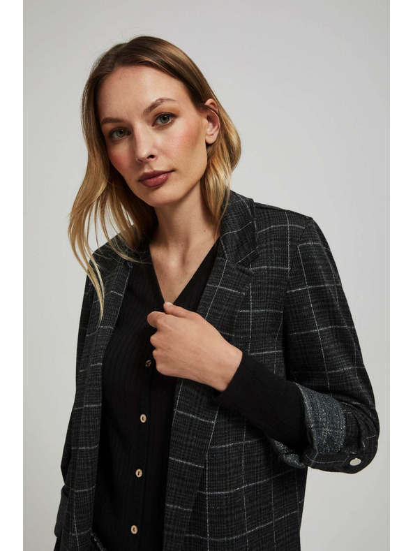 Moodo Sako s kockama i uvijenim rukavima Moodo