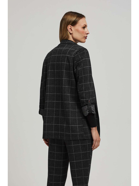 Moodo Sako s kockama i uvijenim rukavima Moodo